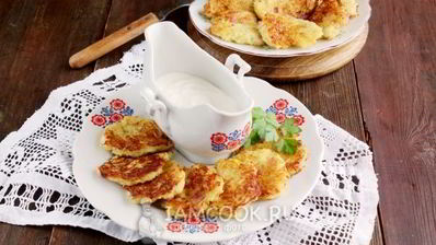 драники с ветчиной и сыром