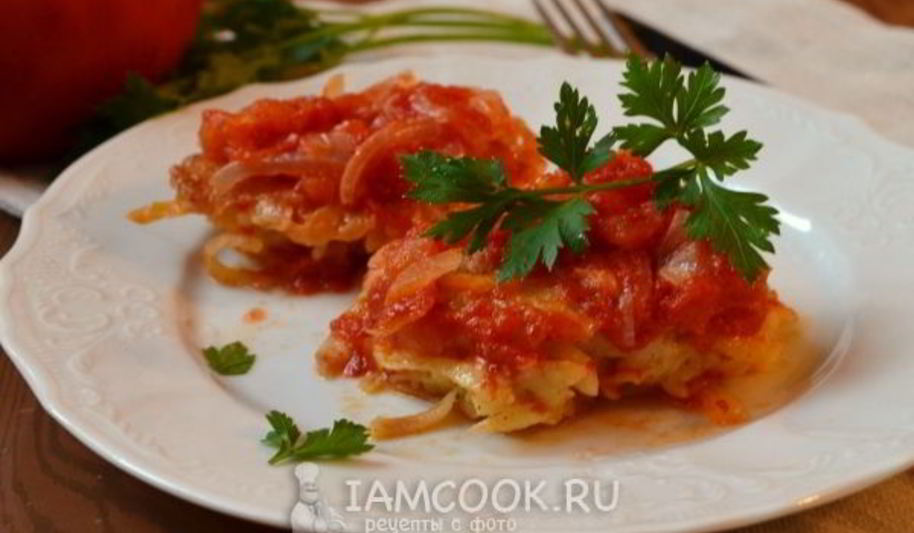 Рецепт драников в томатном соусе