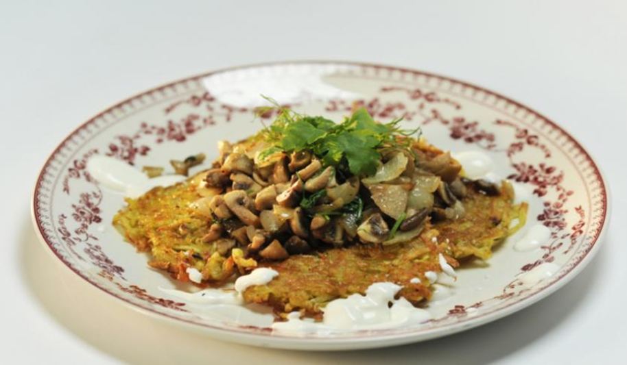 Рецепт картофельных драников с грибами