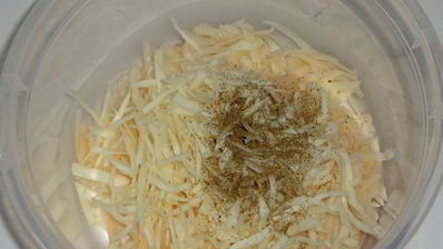 картофельные драники с капустой