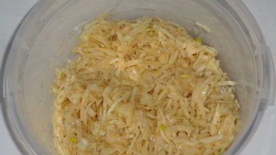 картофельные драники с капустой