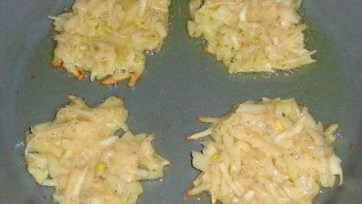 картофельные драники с капустой