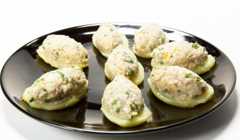 Рецепт запеченного форшмака на картофельных медальонах