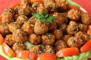 Фрикадельки с булгуром по-арамейски