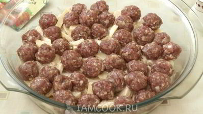 фрикадельки с картошкой в духовке