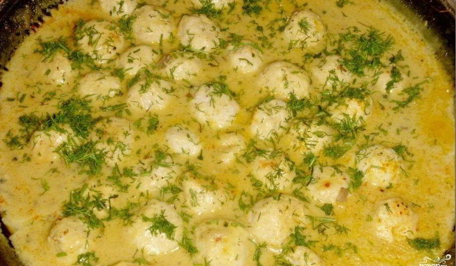 Рецепт фрикаделек в грибном соусе