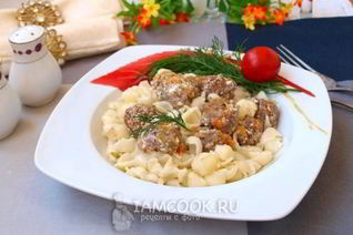 Фрикадельки в сливочном соусе