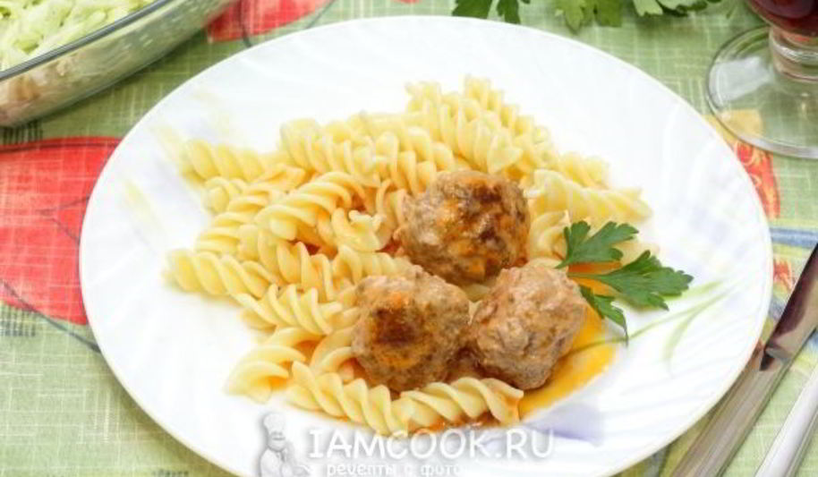 Рецепт фрикаделек в томатно-сметанном соусе