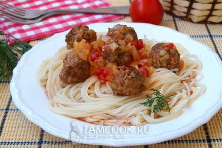 Фрикадельки в томатном соусе
