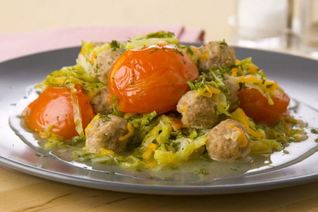 Капуста с фрикадельками