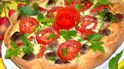 киш с фрикадельками