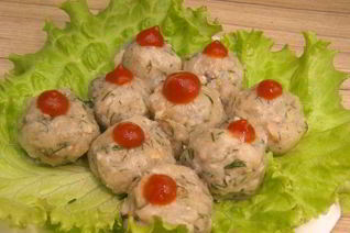 Постные фрикадельки из грибов и картофеля