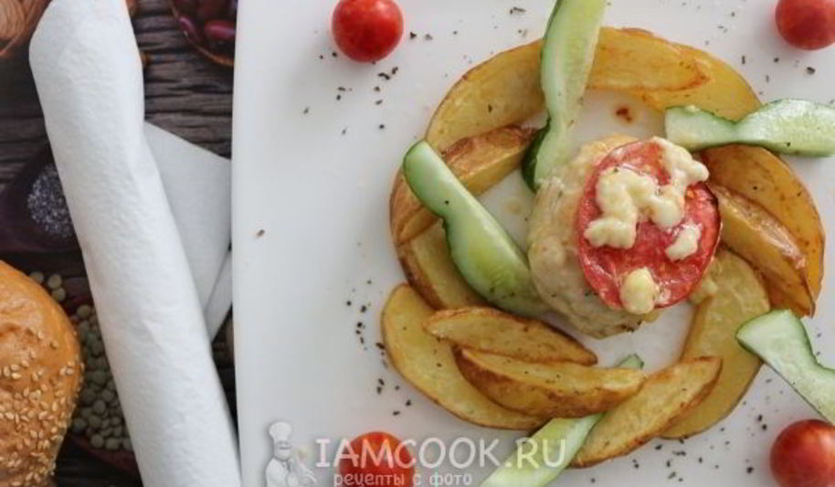 Рецепт сливочных фрикаделек с картофелем фри