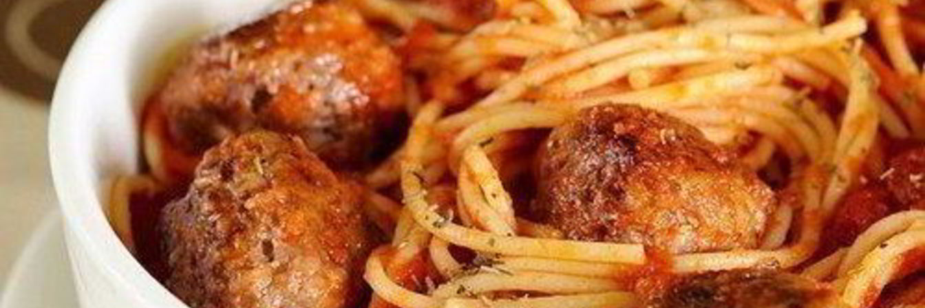 Спагетти с фрикадельками из говяжьего фарша