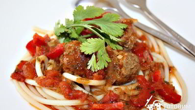 спагетти с фрикадельками sugo