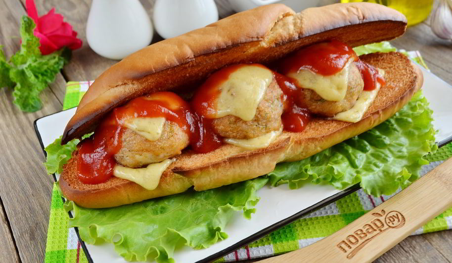 Рецепт субмарины с фрикадельками