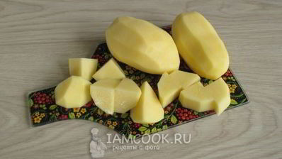 тушеная картошка с фрикадельками