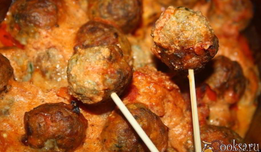 Рецепт запеченных фрикаделек для дружной компании