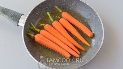 гарнир из глазированной моркови с тимьяном