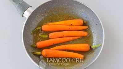гарнир из глазированной моркови с тимьяном