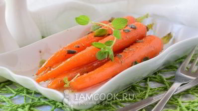 гарнир из глазированной моркови с тимьяном