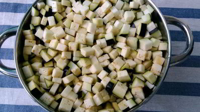 гарнир из кабачков и баклажанов