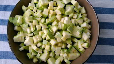 гарнир из кабачков и баклажанов