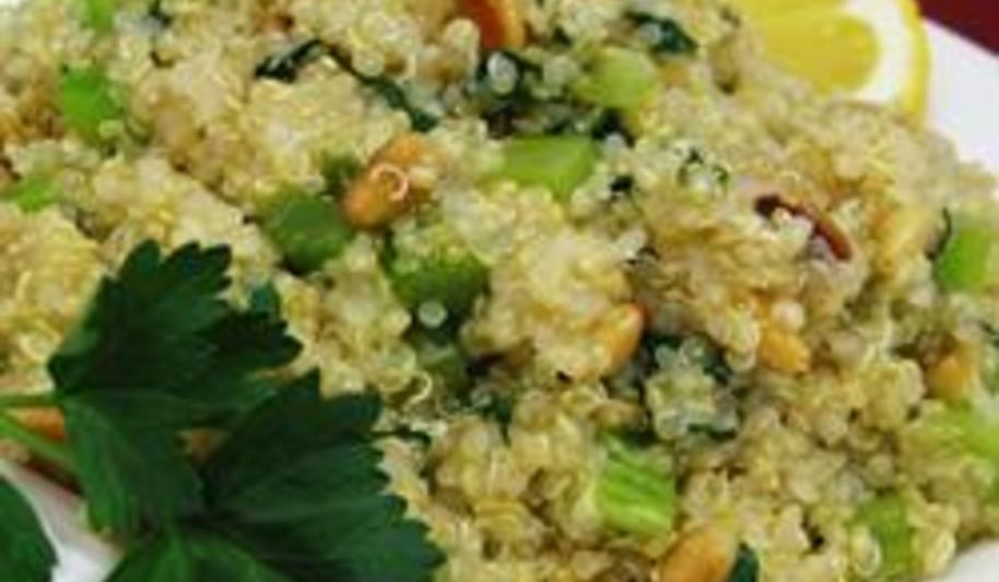 Рецепт гарнира из кинвы с сельдереем