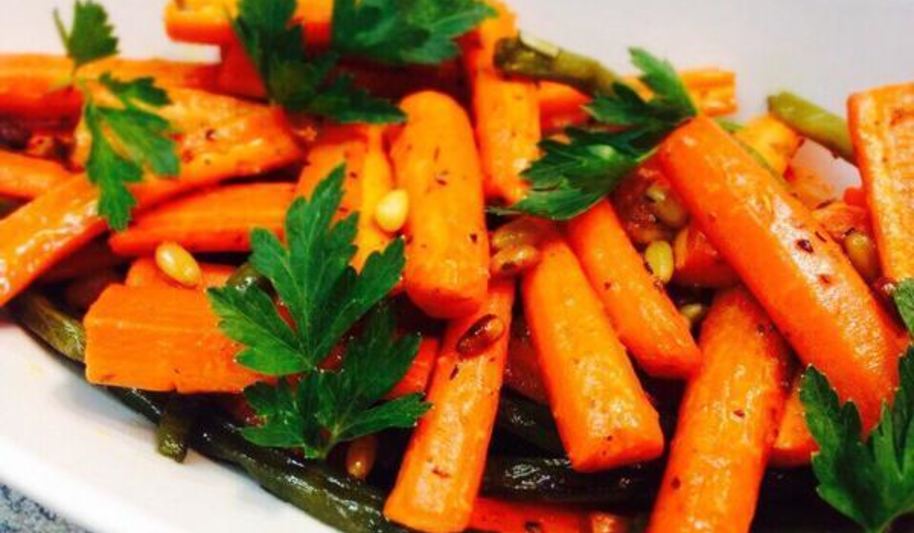 Рецепт гарнира из моркови и стручковой фасоли