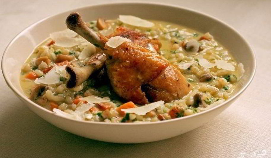 Рецепт гарнира из перловки с овощами