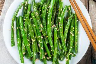 Гарнир из свежей стручковой фасоли