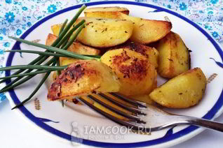 Ароматный картофель с розмарином и апельсином