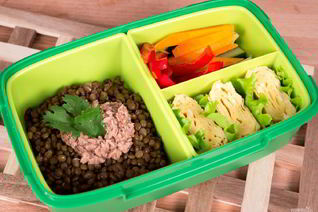 Чечевица и японский омлет