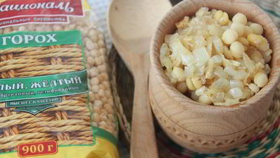 горошница с тушеными кореньями