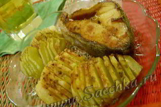 Картофель гармошкой