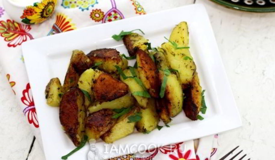 Рецепт картофеля по-деревенски в мультиварке