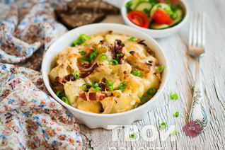 Картофель с беконом