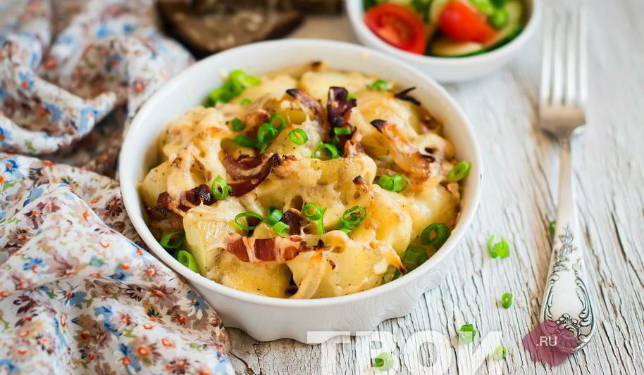 Рецепт картофеля с беконом