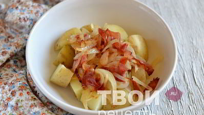 картофель с беконом