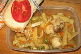 Картофель с грибами По-селянски