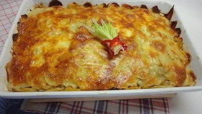 картофель с мясом и капустой