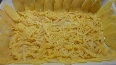 картофель с мясом и капустой