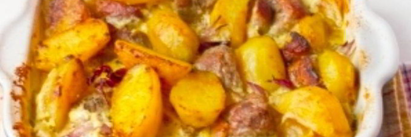 Картофель со свининой по-домашнему