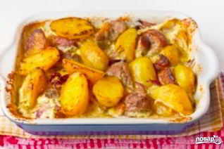 Картофель со свининой по-домашнему