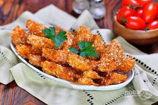 Картофель в сырной панировке