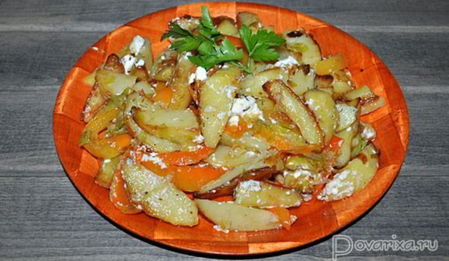 Рецепт картофеля, жаренного по-гречесок