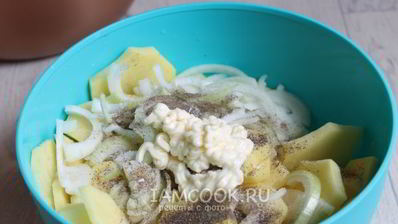 картофель жареный с майонезом в мультиварке