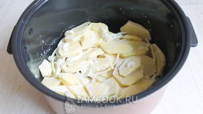 картофель жареный с майонезом в мультиварке