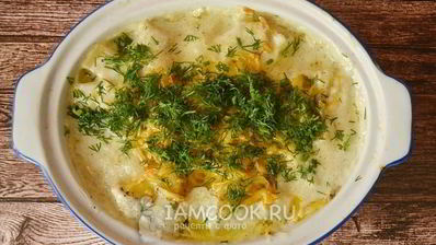 картошка с грибами и майонезом в духовке