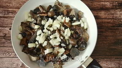 картошка с грибами и майонезом в духовке